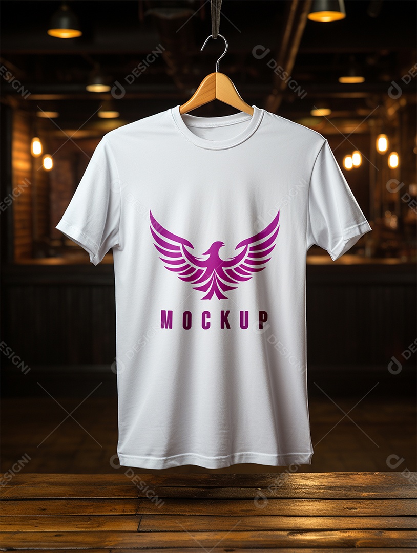 Mockup Camisa Meia Manga PSD Editável