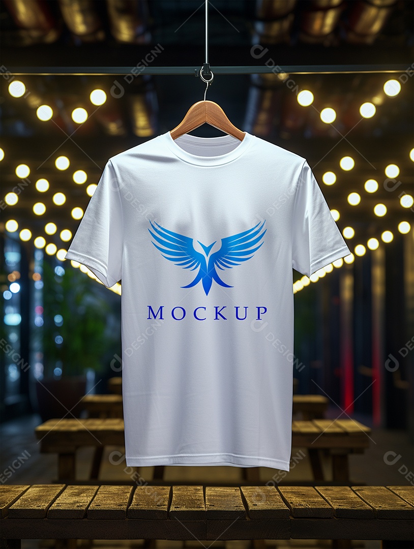 Mockup Camisa Meia Manga PSD Editável