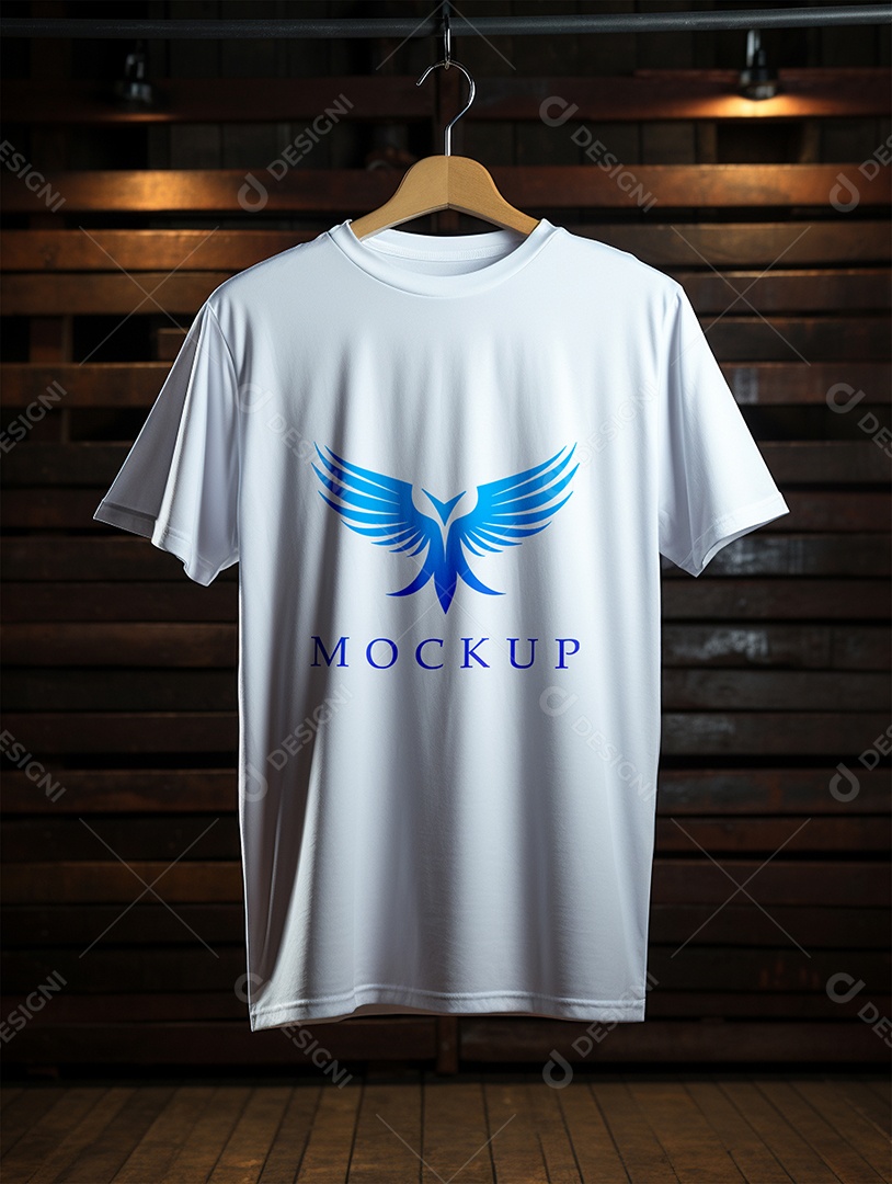 Mockup Camisa Meia Manga PSD Editável