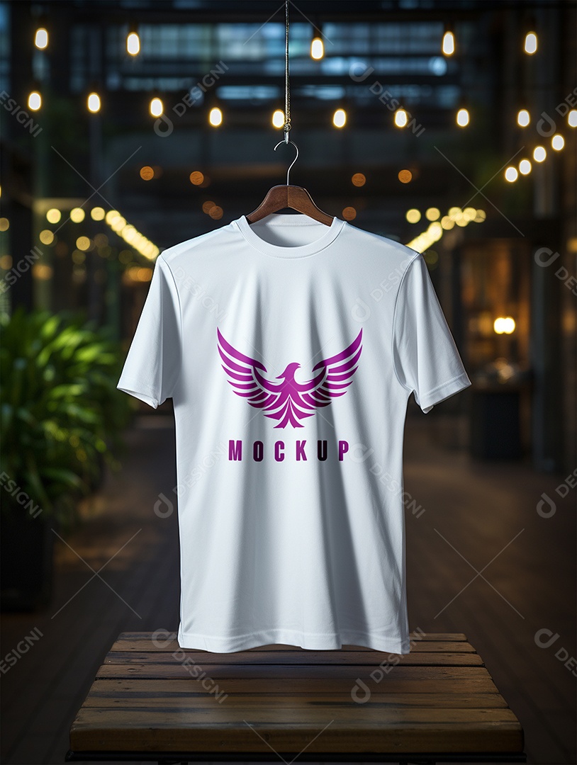 Mockup Camisa Meia Manga PSD Editável