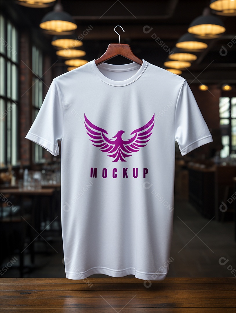 Mockup Camisa Meia Manga PSD Editável