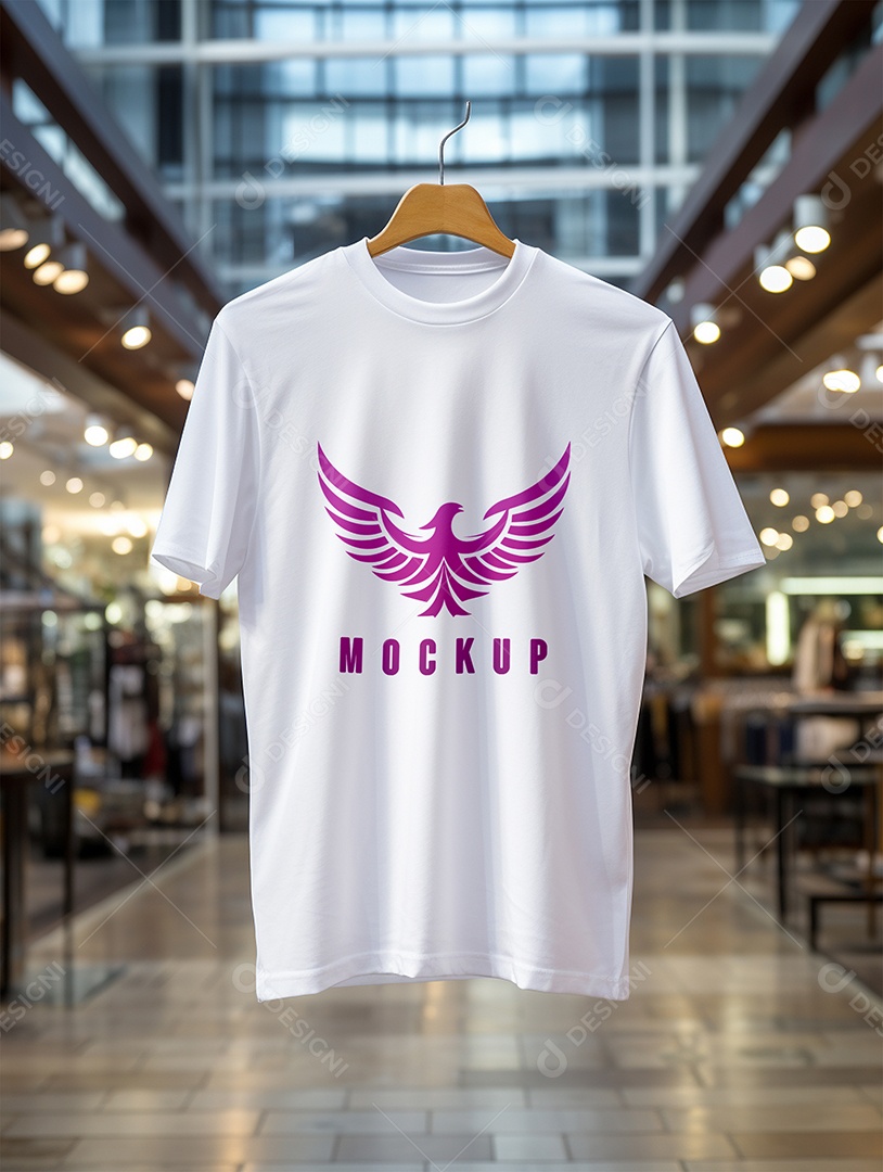 Mockup Camisa Meia Manga PSD Editável