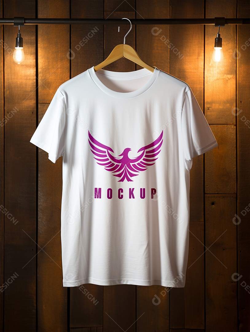 Mockup Camisa Meia Manga PSD Editável