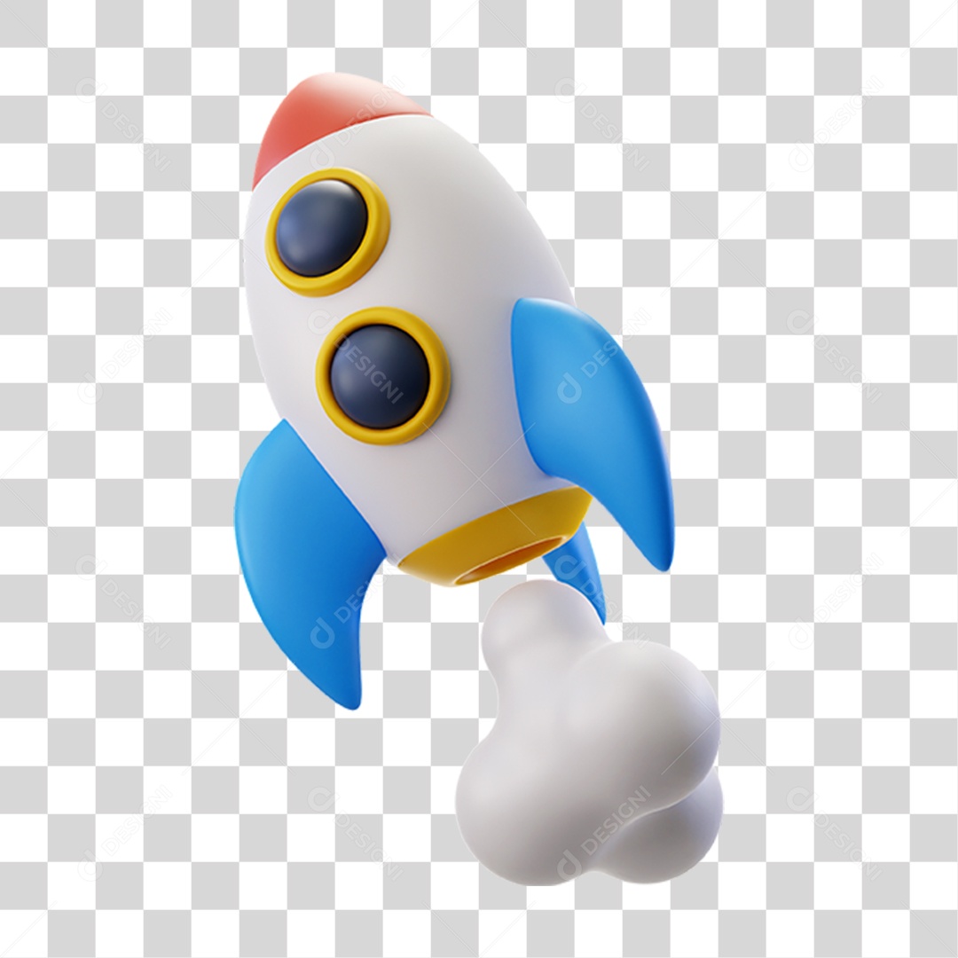 Foguete Subindo PNG Transparente