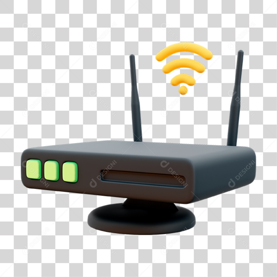Transparent PNG Internet Wi-Fi Router