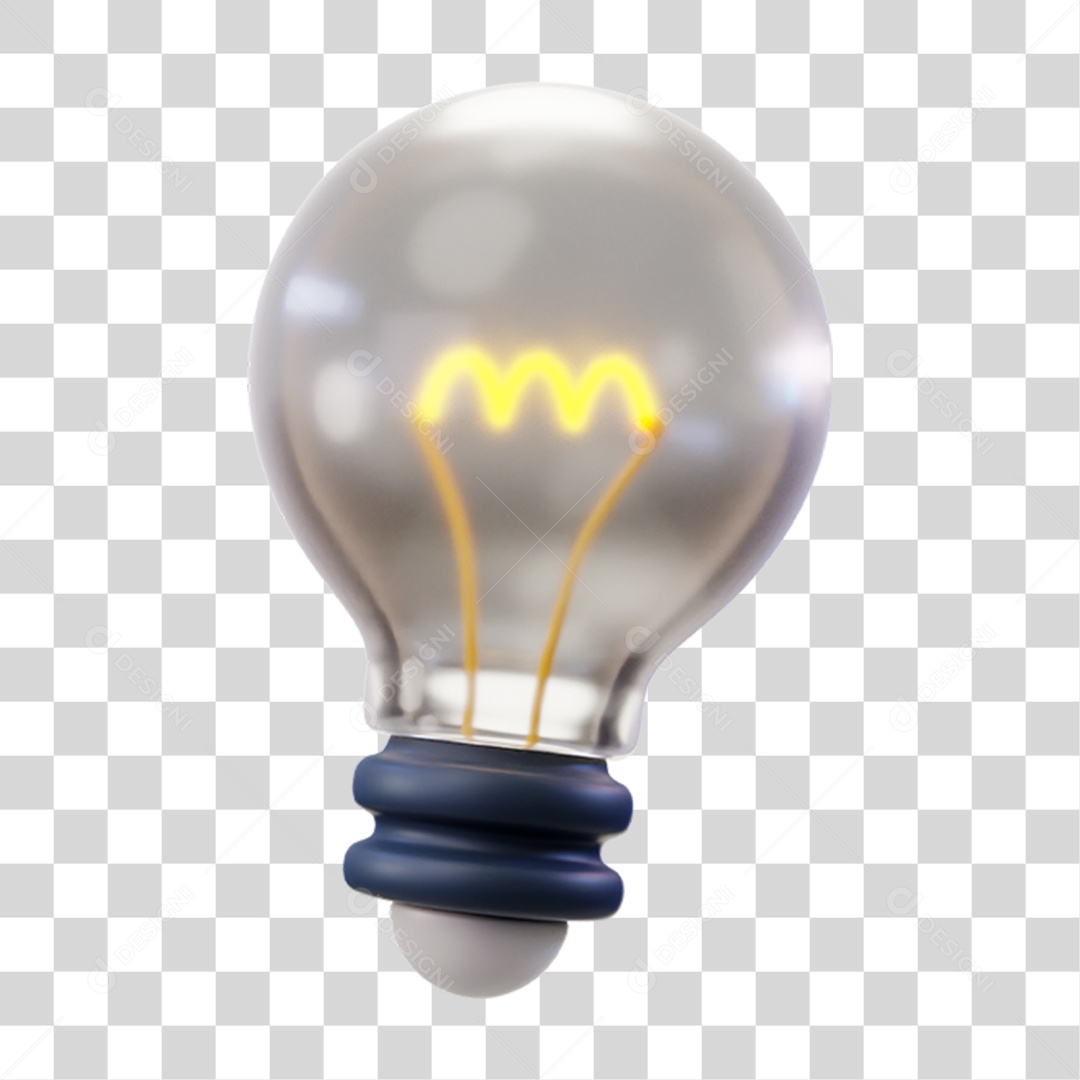 Lâmpada Acesa PNG Transparente