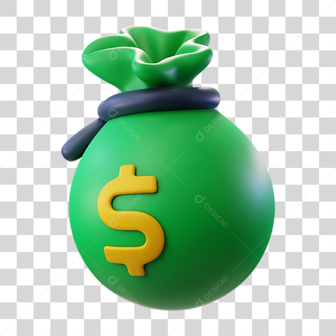 Saco de Dinheiro Emblema PNG Transparente