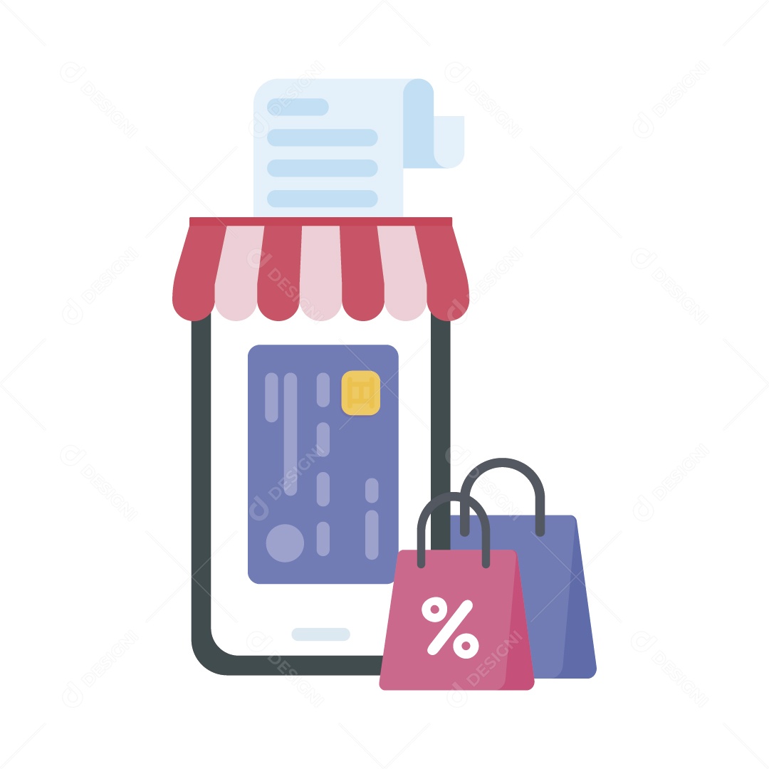 Loja Online Ilustração Vetor EPS