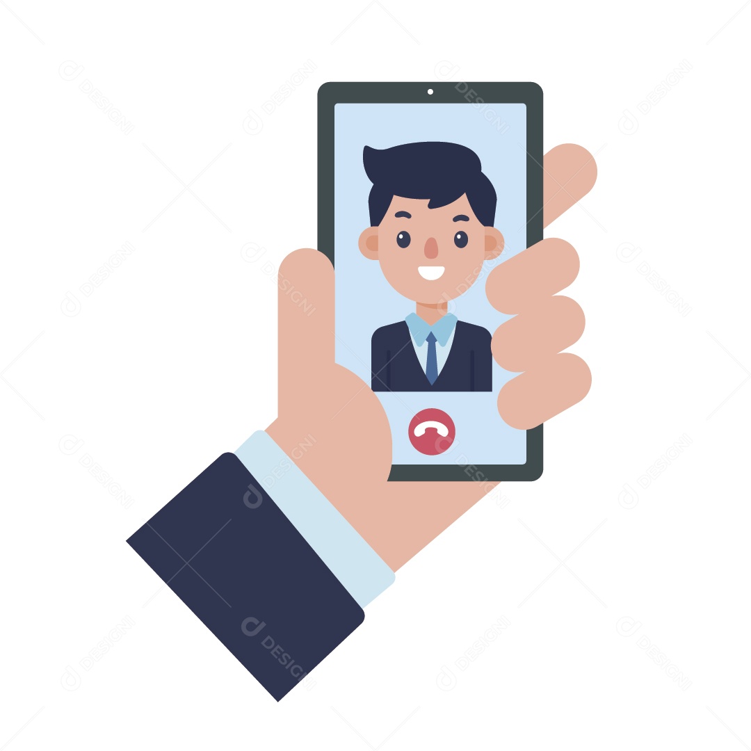 Videochamada Ilustração Vetor EPS