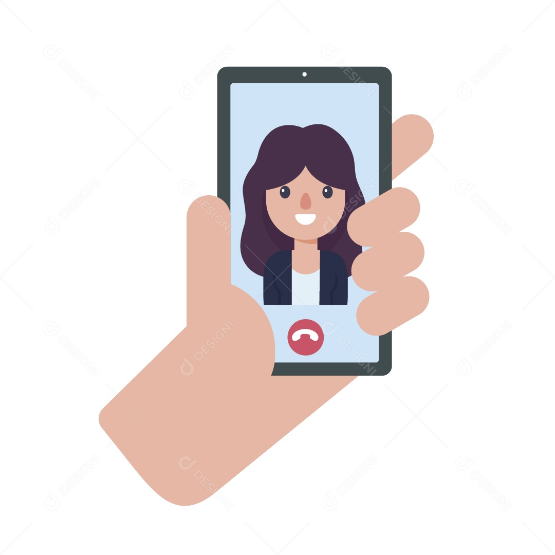 Videochamada Ilustração Vetor EPS