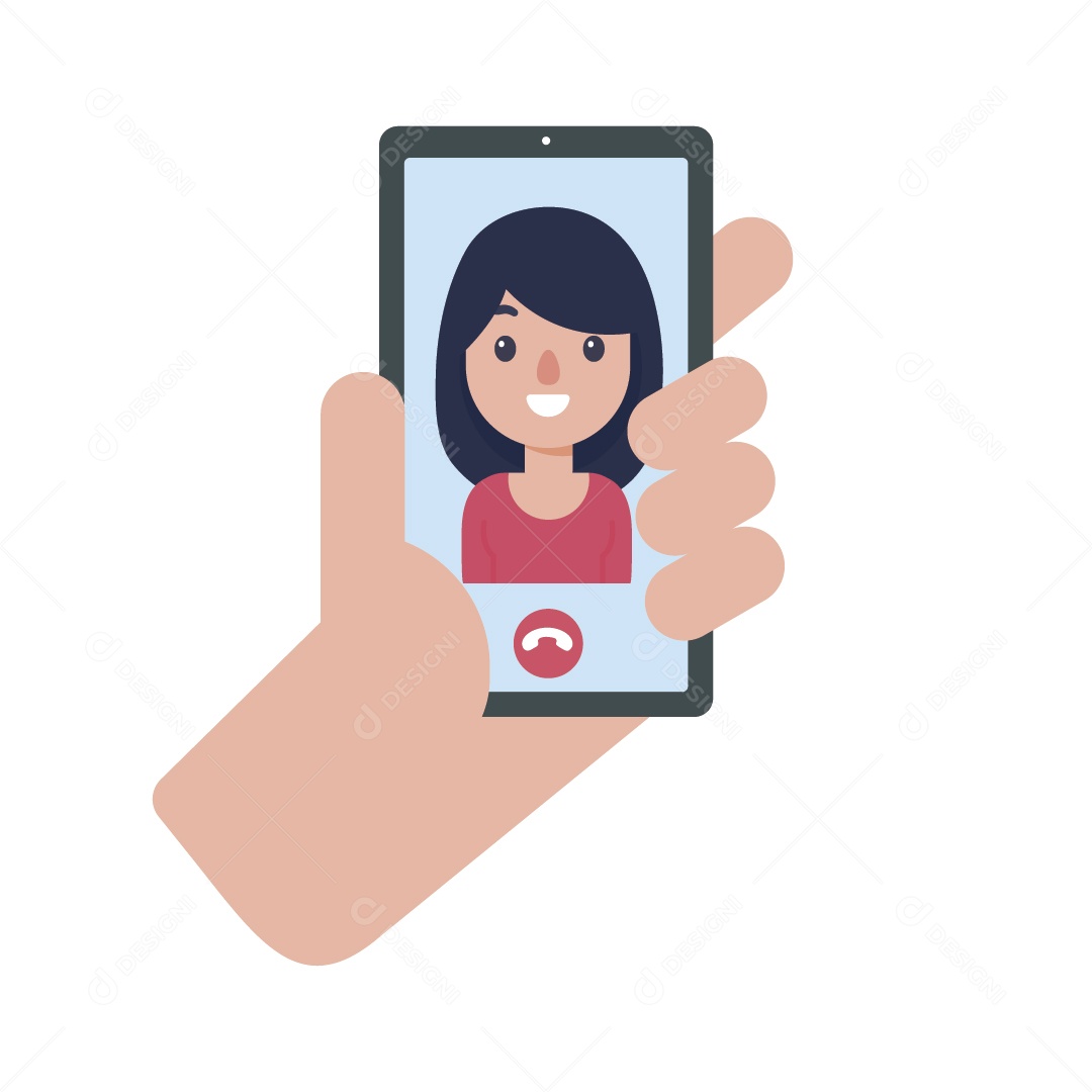 Videochamada Ilustração Vetor EPS