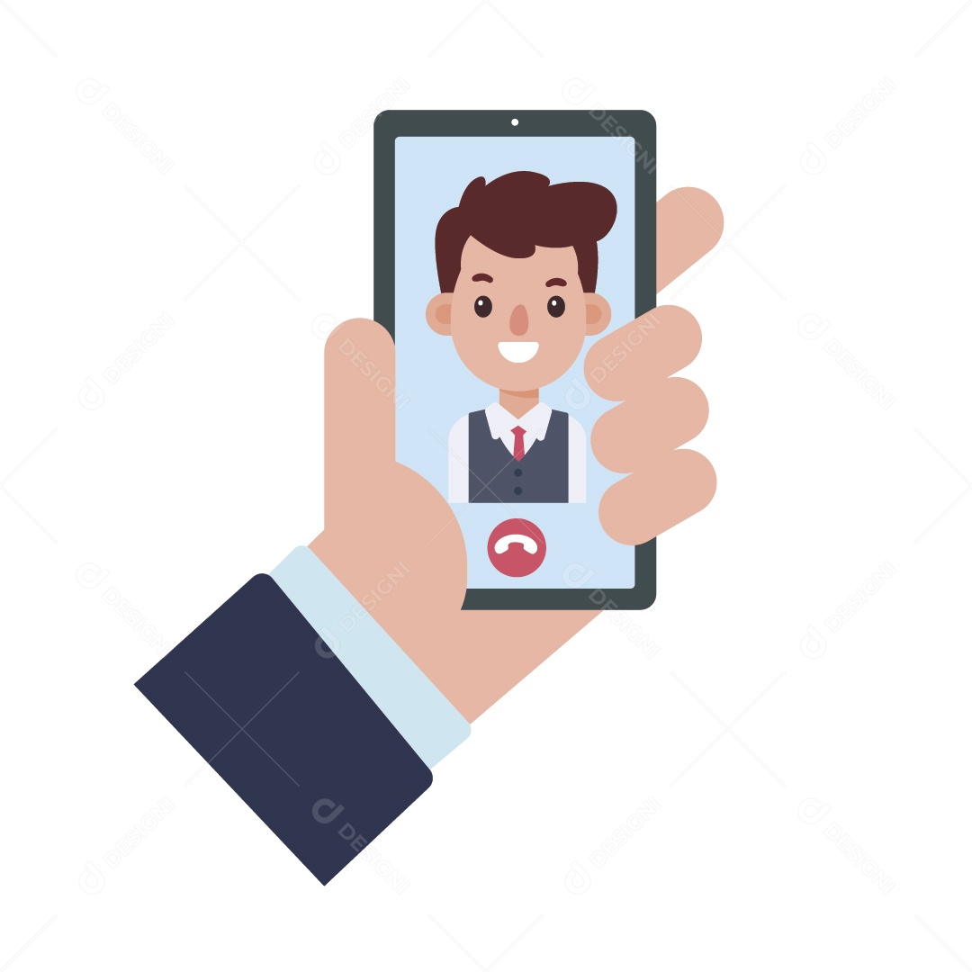 Videochamada Ilustração Vetor EPS