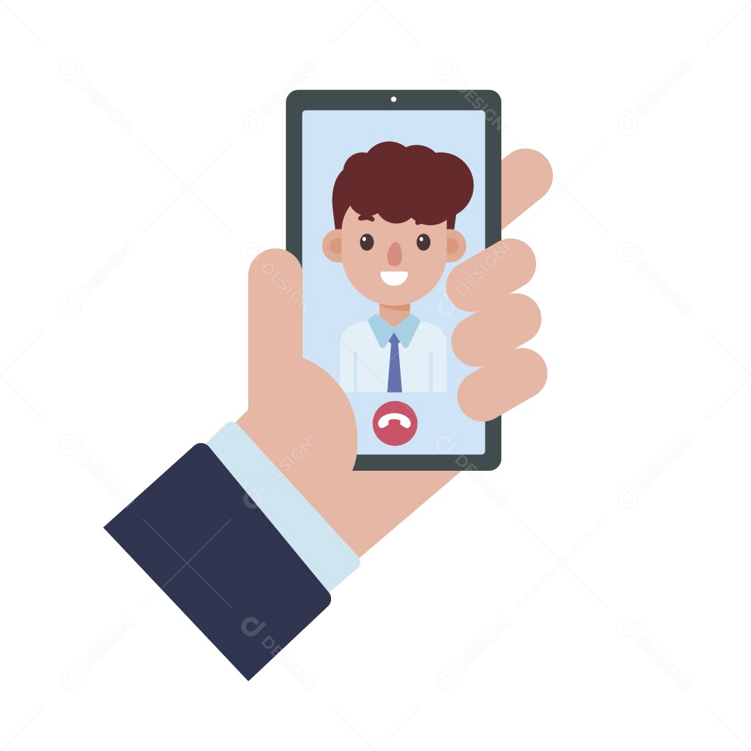 Videochamada Ilustração Vetor EPS