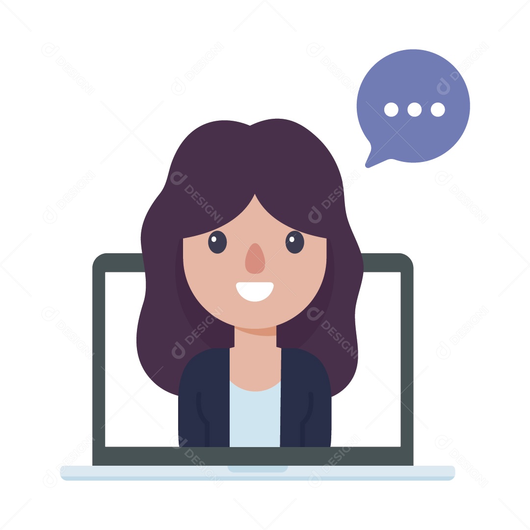 Videochamada Ilustração Vetor EPS