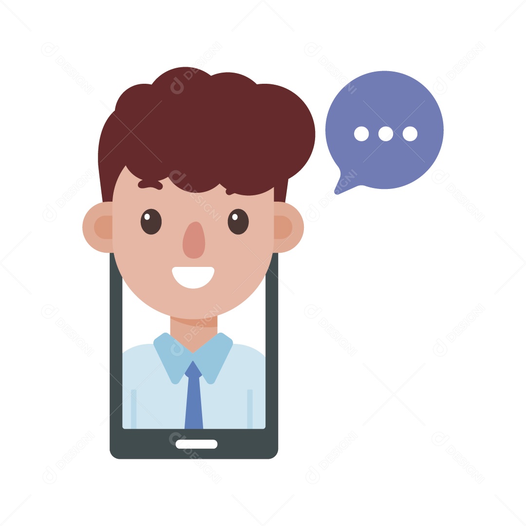 Videochamada Ilustração Vetor EPS