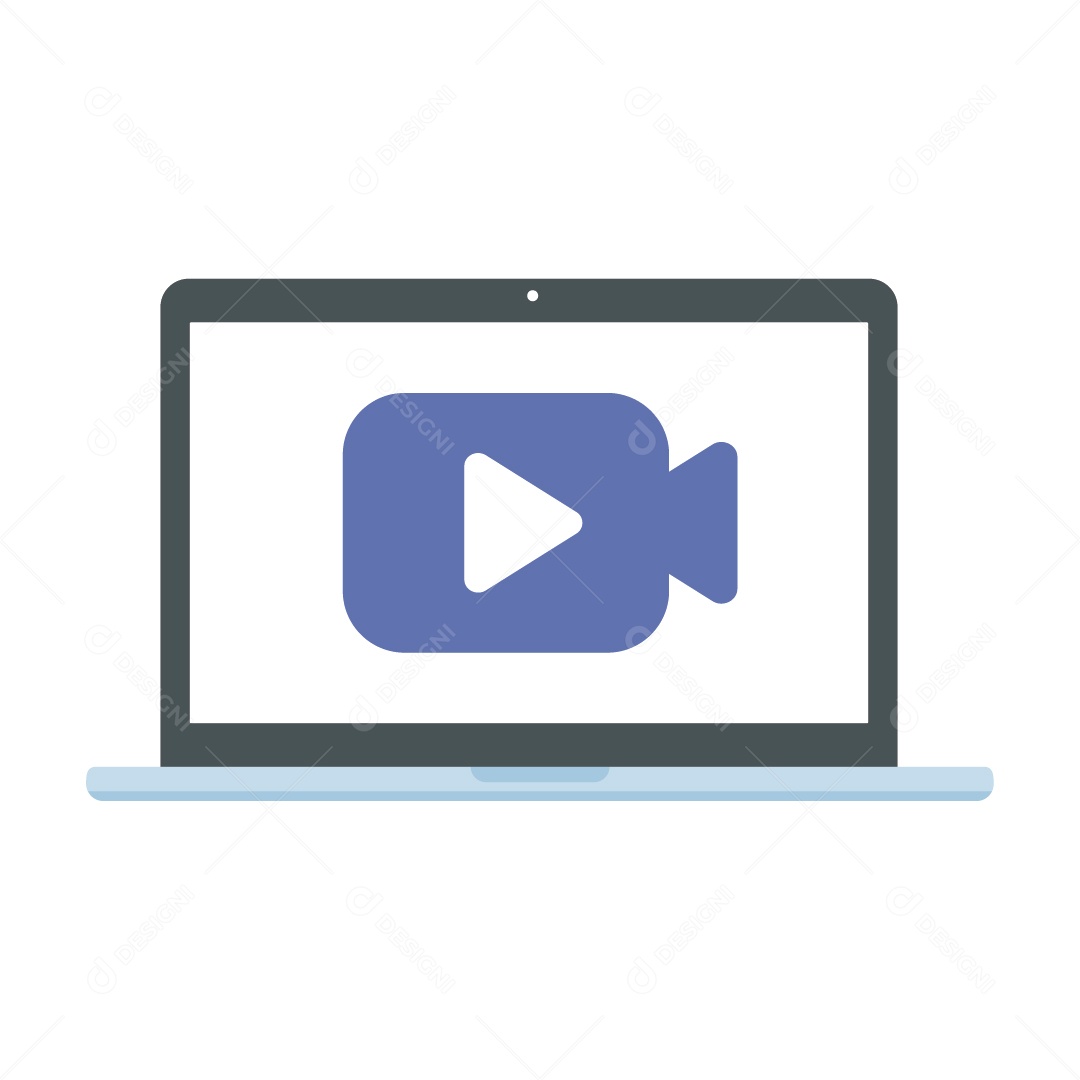 Ícone de Videochamada de Negócios Ilustração Vetor EPS