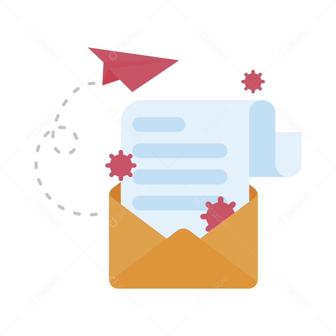 Mensagem de Negócios Ilustração Vetor EPS