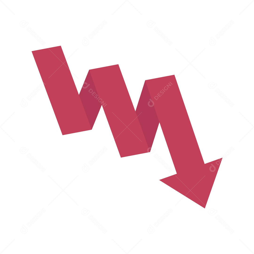 Seta Vermelha de Negócios Ilustração Vetor EPS