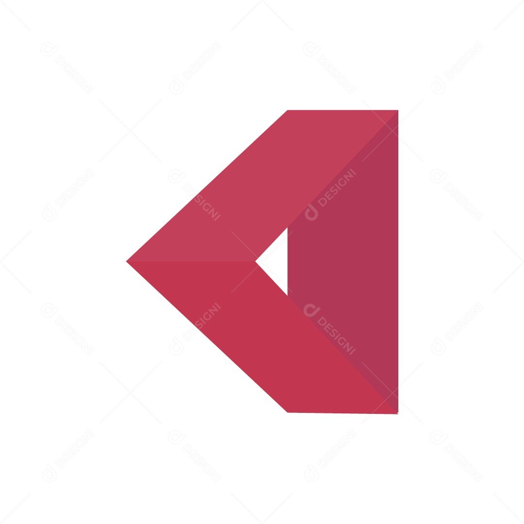 Seta Vermelha de Negócios Ilustração Vetor EPS