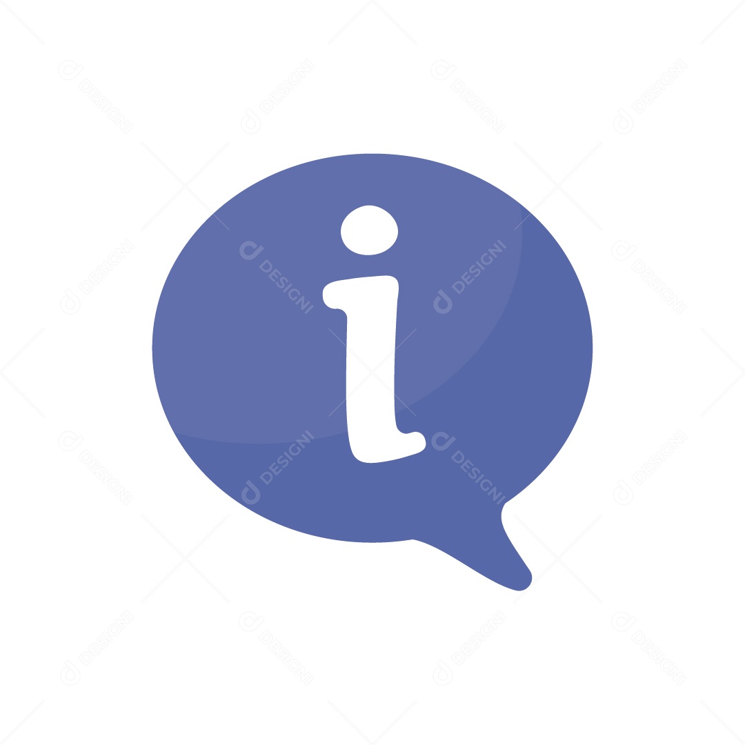 Ícone Informação Ilustração Vetor EPS