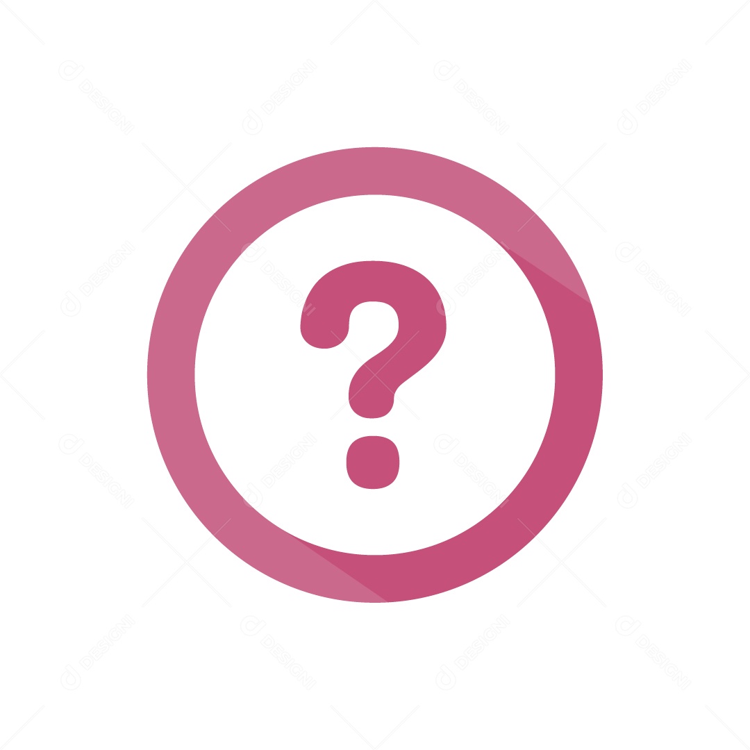 Ícone Dúvida Ilustração Vetor EPS