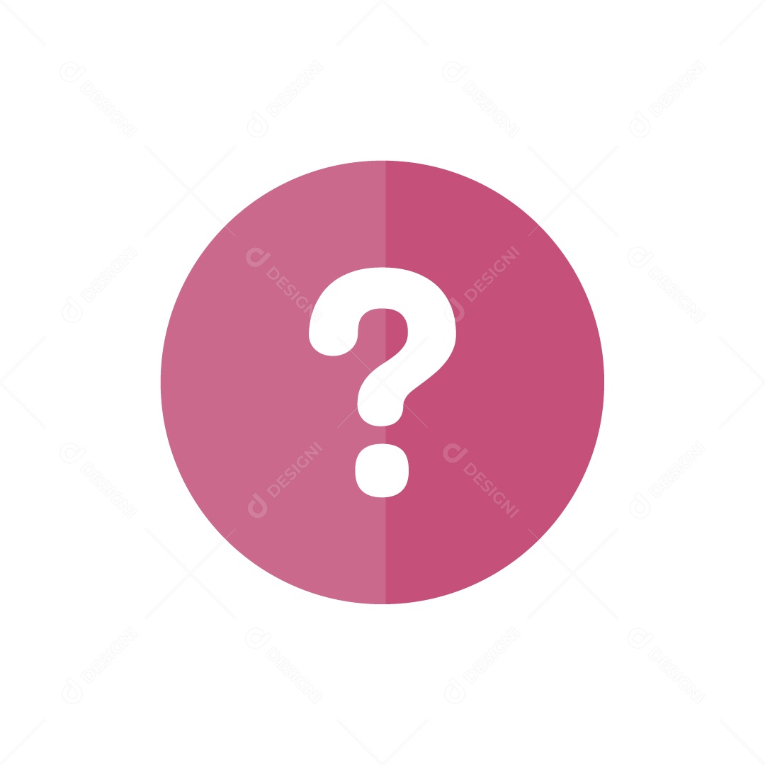 Ícone Dúvida Ilustração Vetor EPS