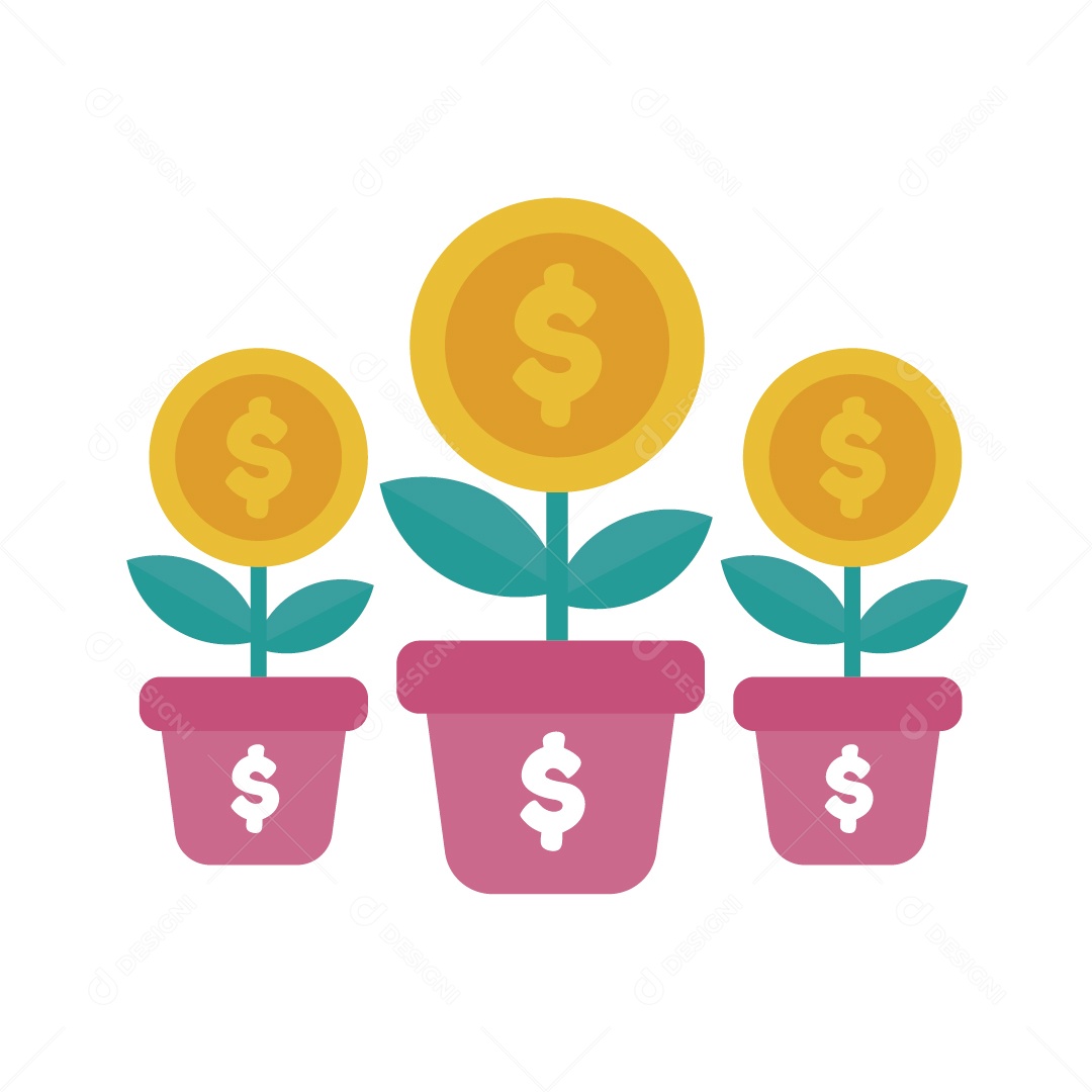 Conceito de Investimento Ilustração Vetor EPS