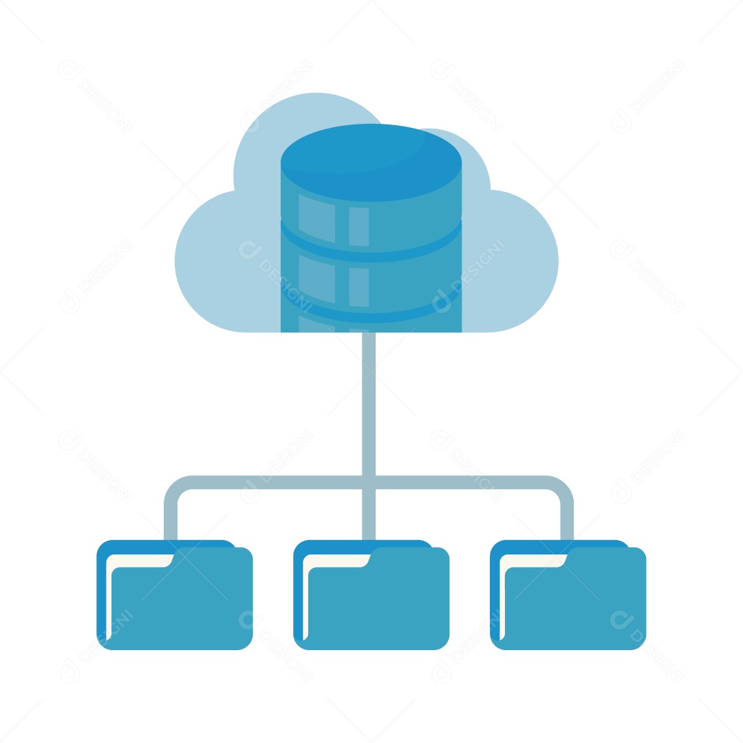 Gerenciador de Dados Ilustração Vetor EPS