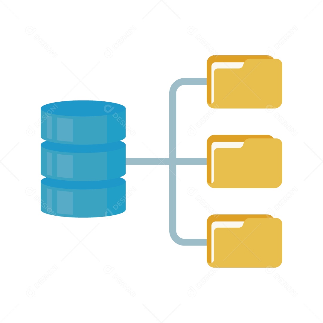 Conjunto de Dados Ilustração Vetor EPS