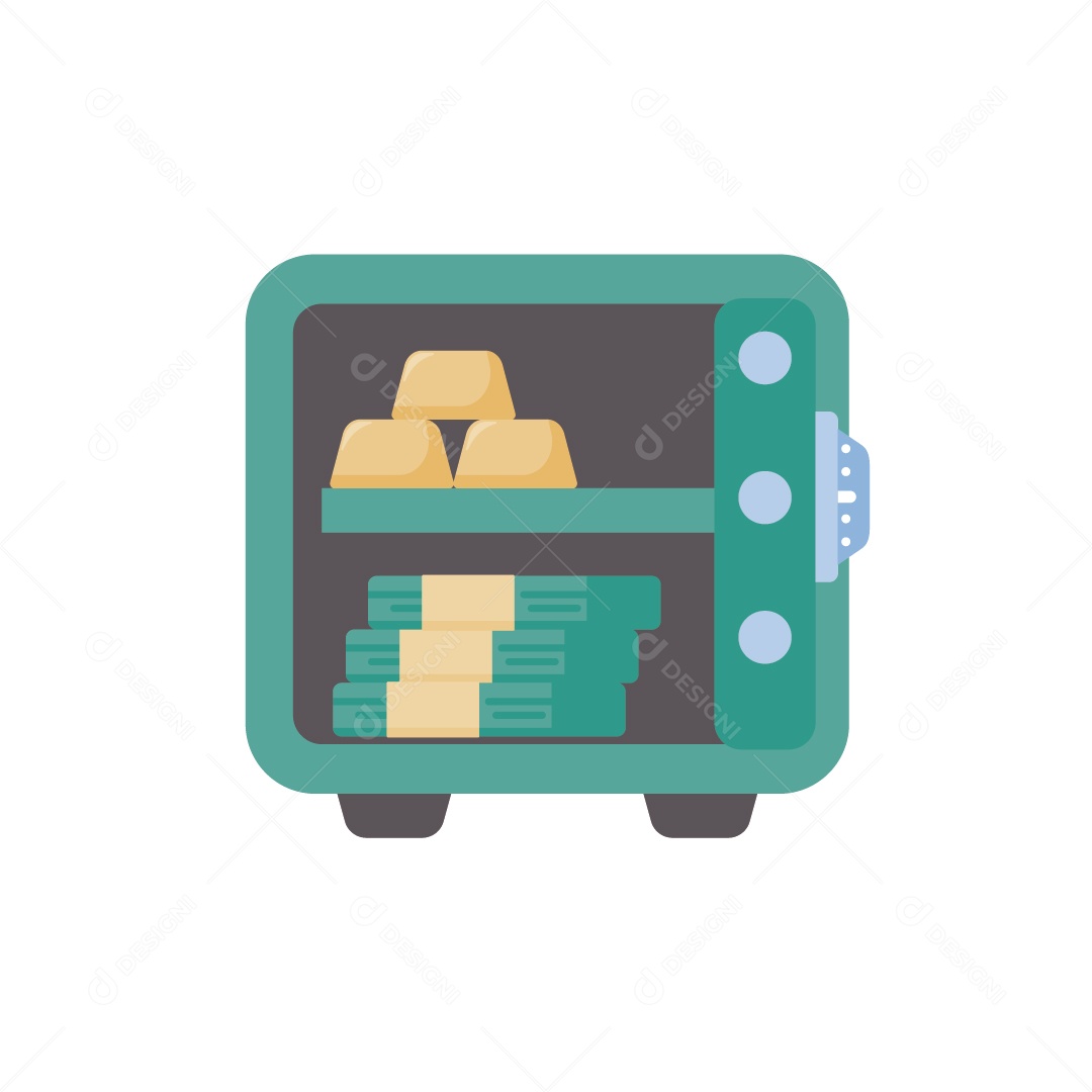 Cofre Ilustração Vetor EPS