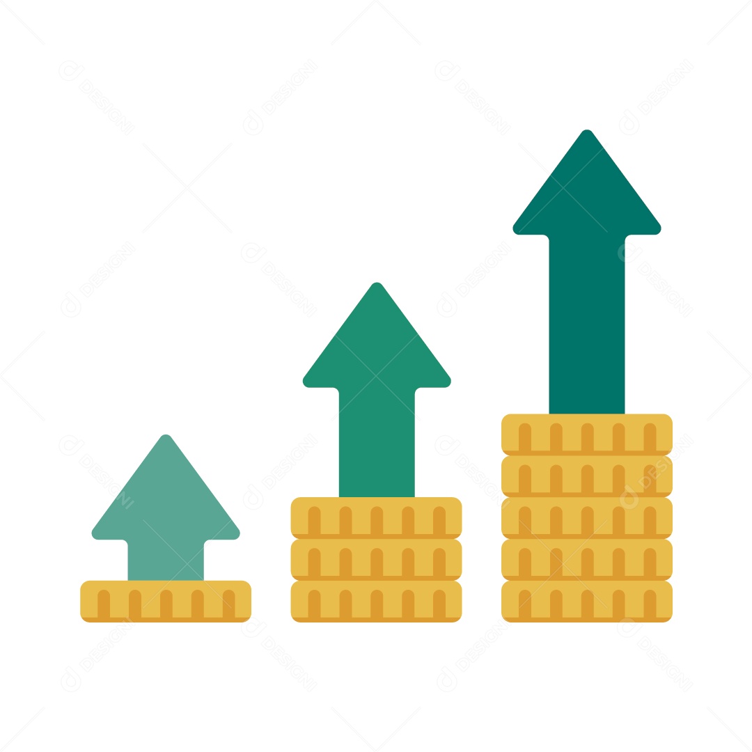 Gráfico Investimento Ilustração Vetor EPS