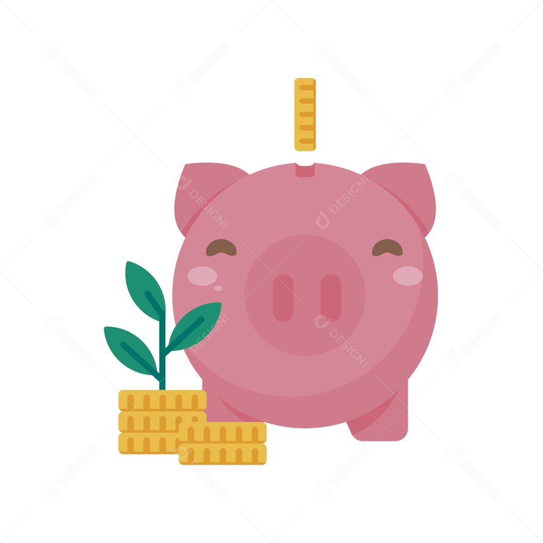 Cofrinho Ilustração Vetor EPS