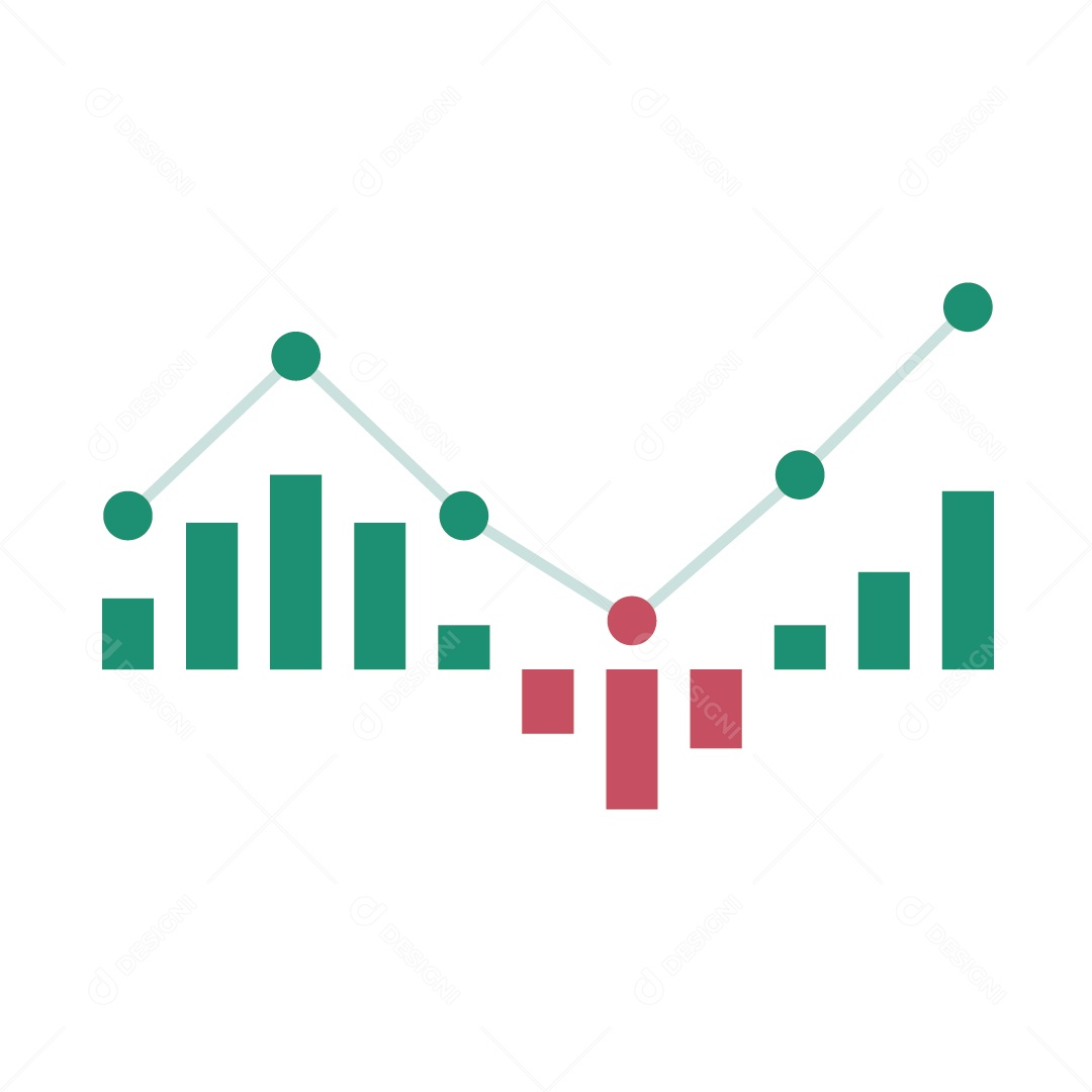 Gráfico de Negócios Ilustração Vetor EPS