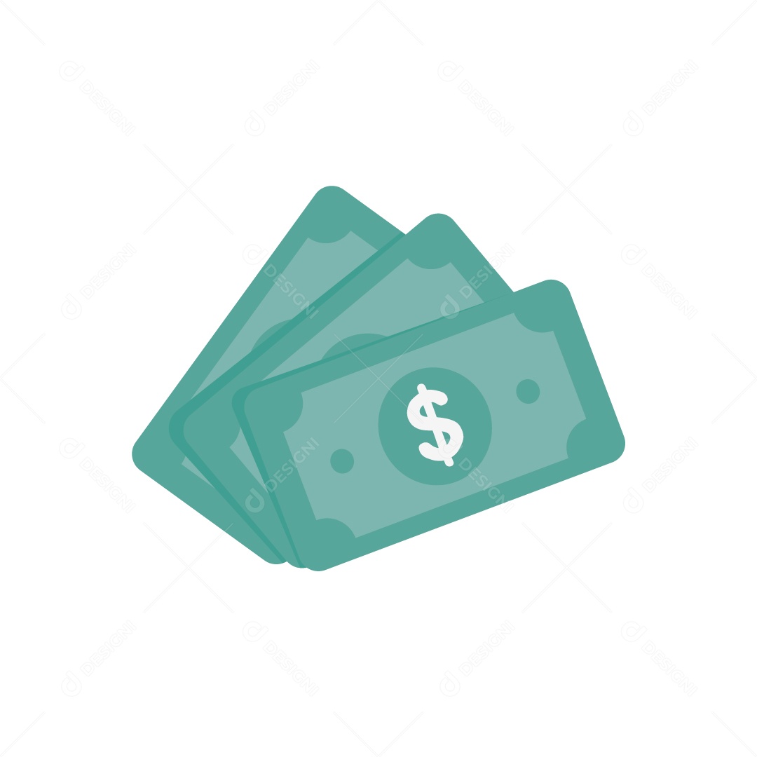 Notas de Dinheiro Ilustração Vetor EPS