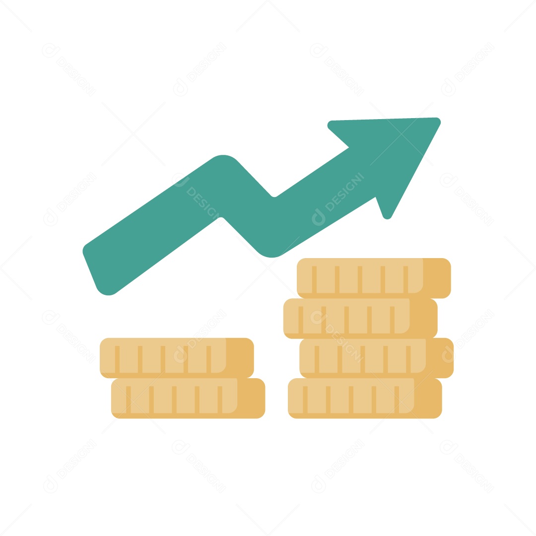 Seta Verde Ilustração de Gráfico Vetor EPS