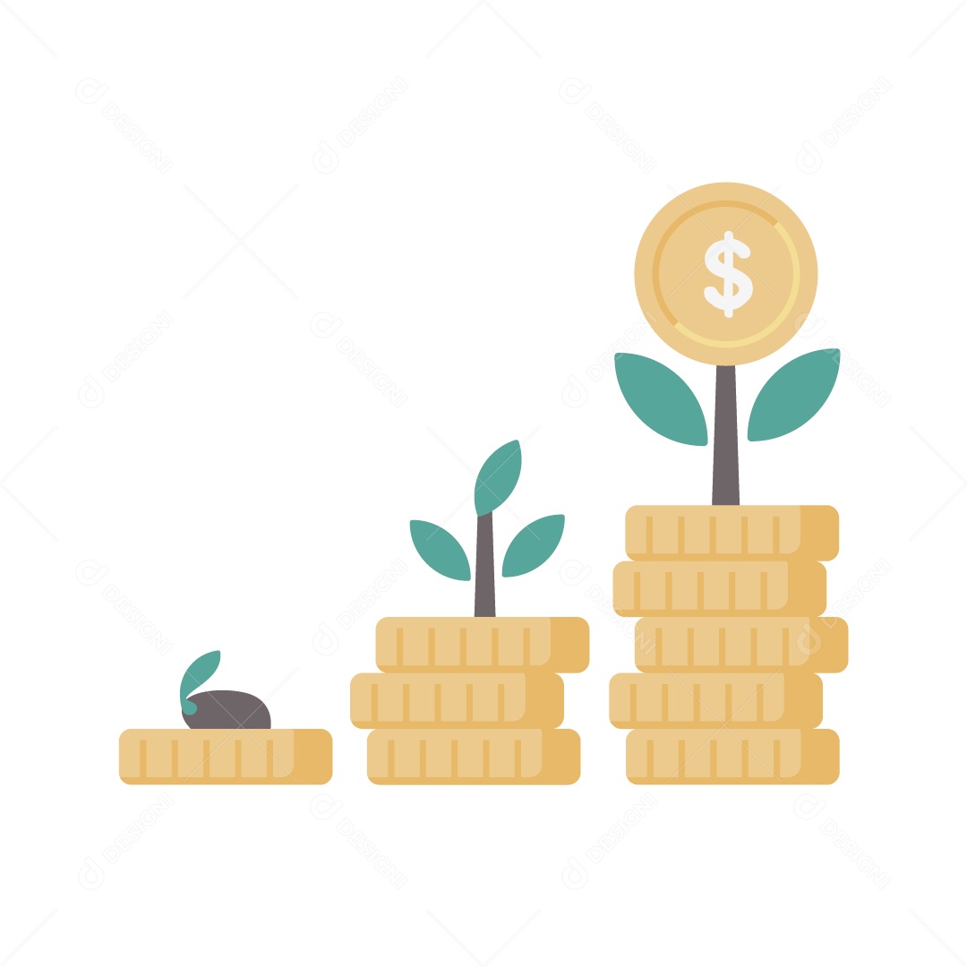 Símbolo de Investimento Ilustração Vetor EPS