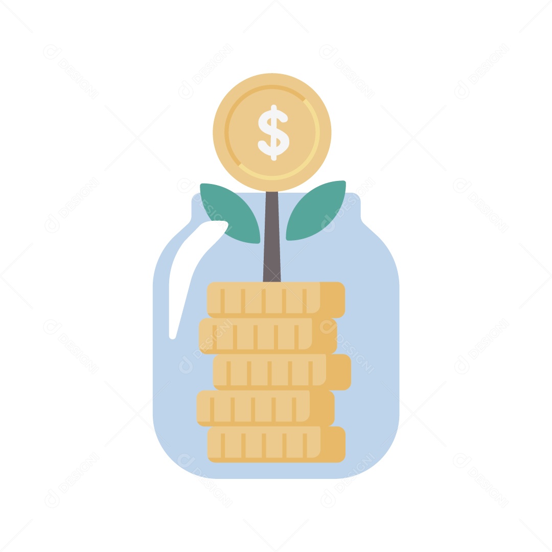 Símbolo de Investimento Ilustração Vetor EPS