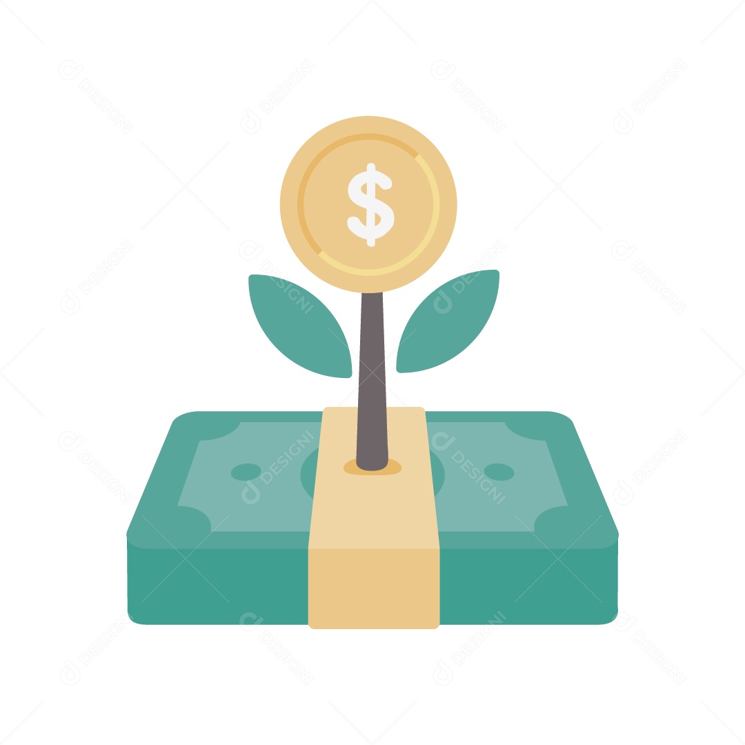 Símbolo de Investimento Ilustração Vetor EPS