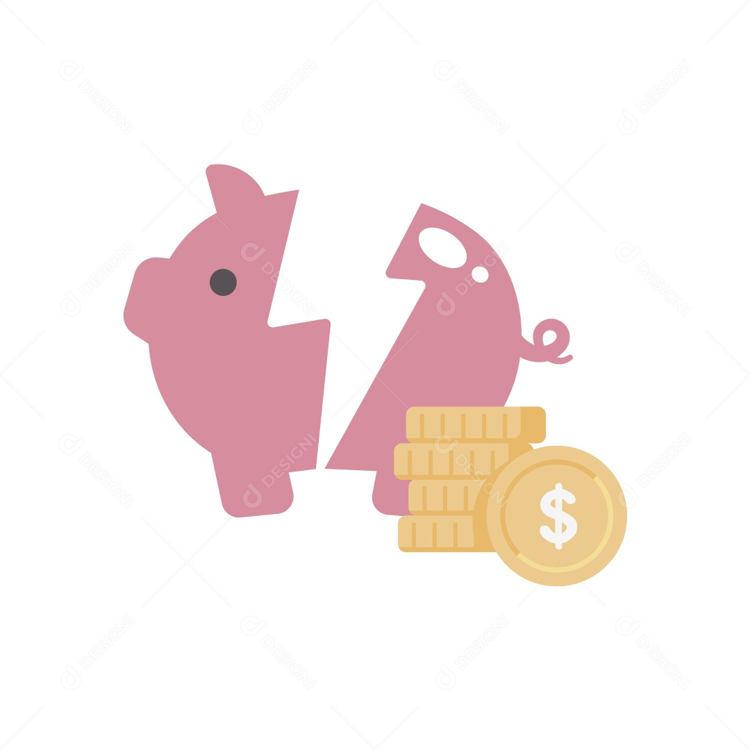 Símbolo de Economia Ilustração Vetor EPS