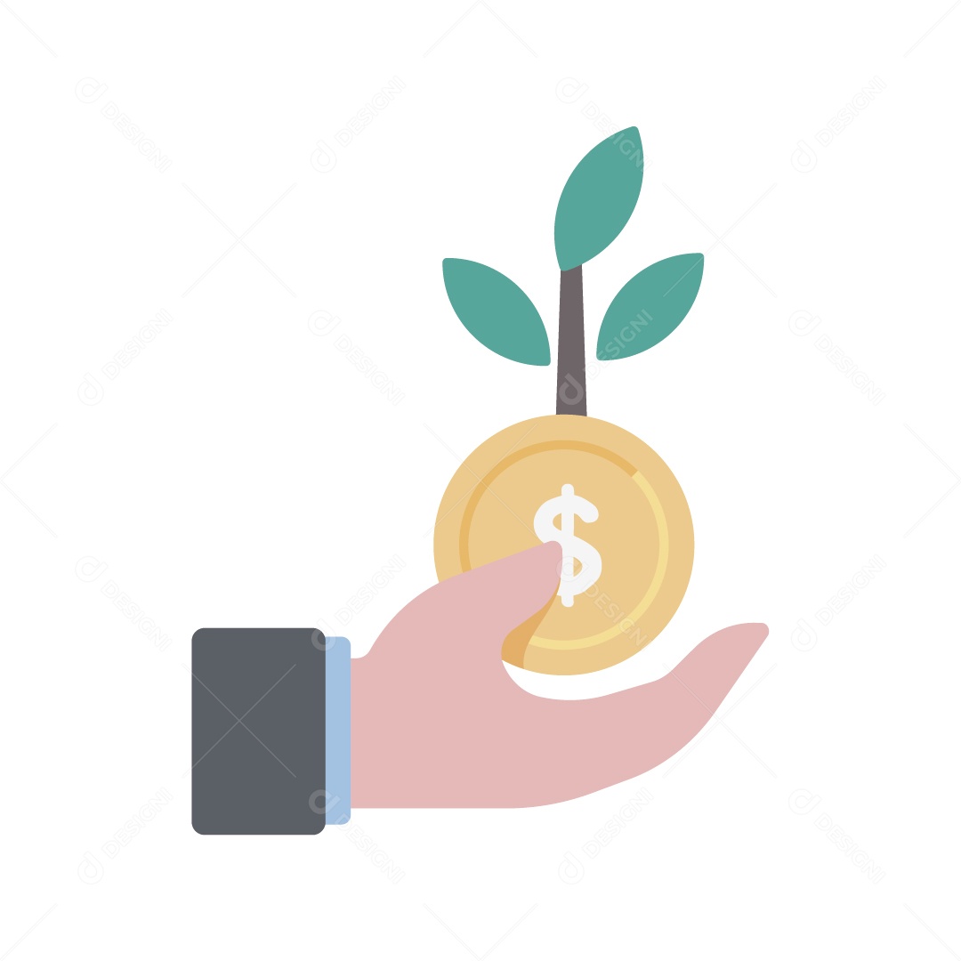 Símbolo de Investimento Ilustração Vetor EPS