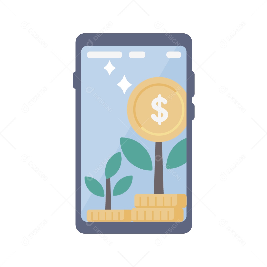 Finanças e Investimentos Ilustração Vetor EPS