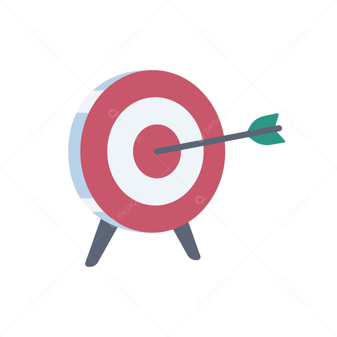 Conceito de Alvo Empresarial Ilustração Vetor EPS