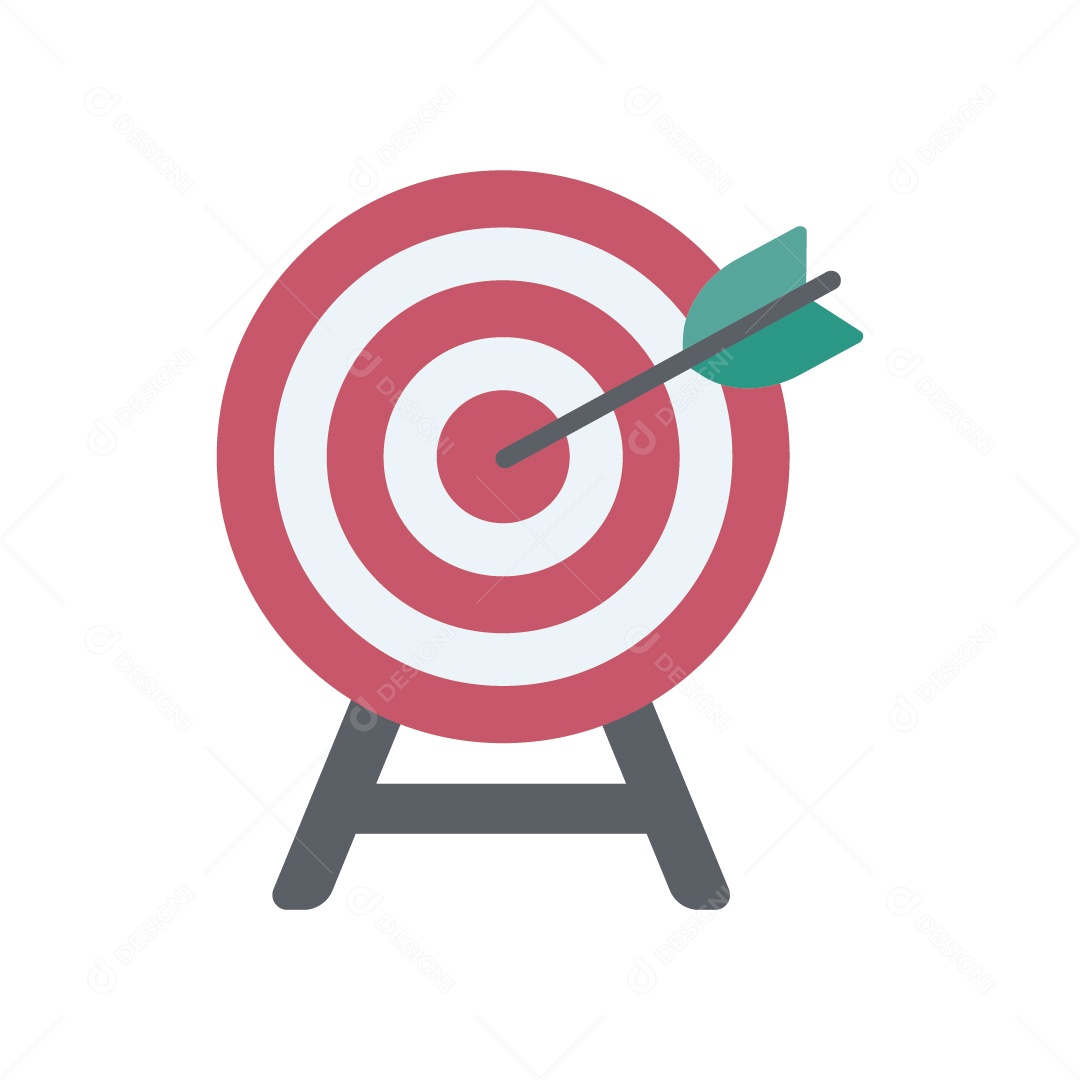 Conceito de Alvo Empresarial Ilustração Vetor EPS