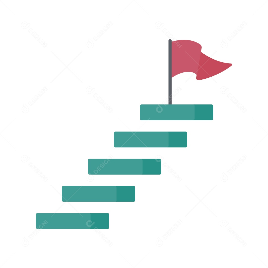 Conceito de Objetivo Empresarial Ilustração Vetor EPS