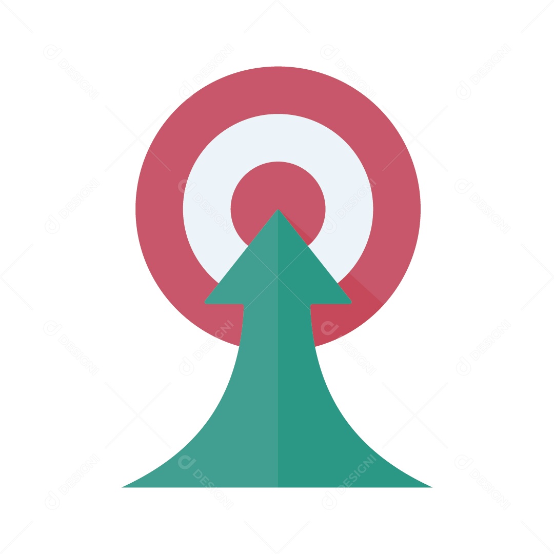 Conceito de Alvo Empresarial Ilustração Vetor EPS