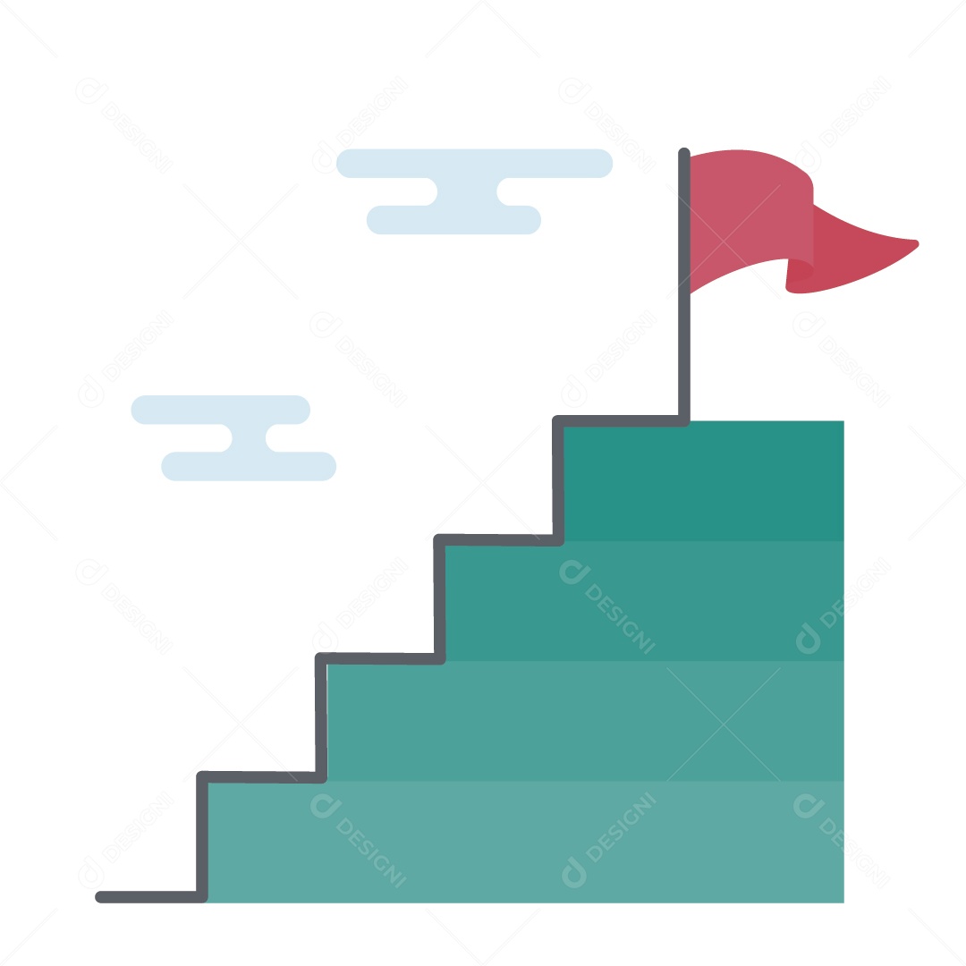 Conceito de Objetivo Empresarial Ilustração Vetor EPS