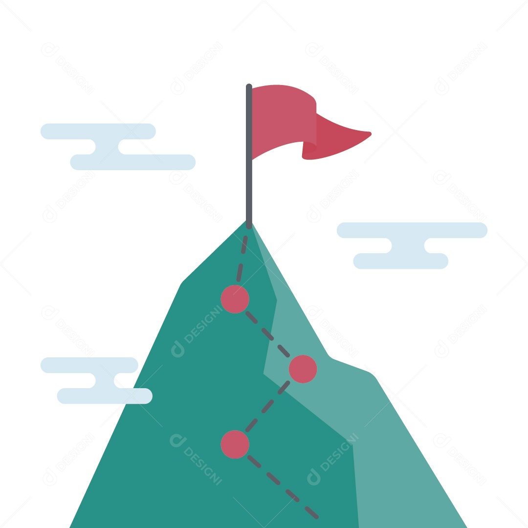 Conceito de Objetivo Empresarial Ilustração Vetor EPS