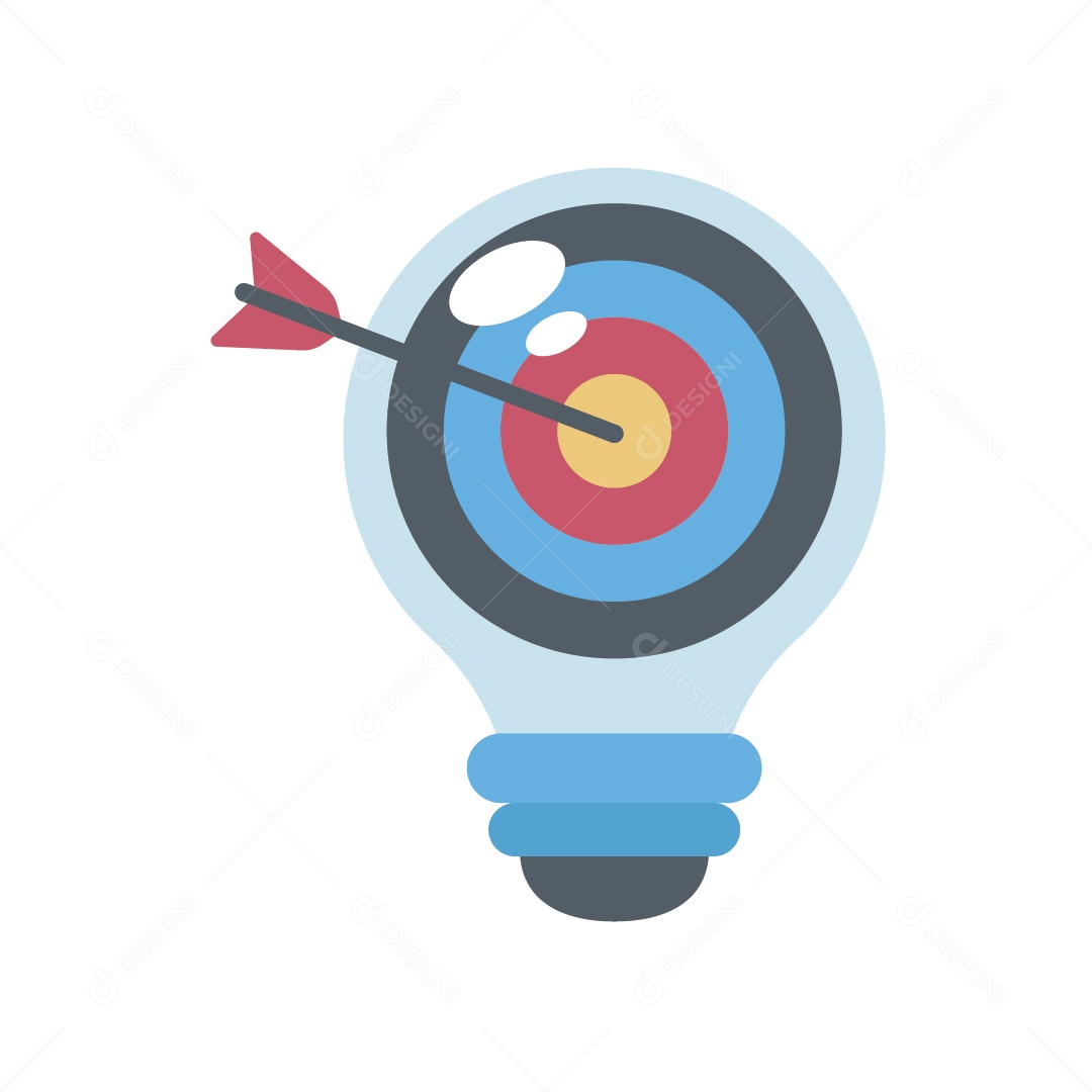 Conceito de Alvo Empresarial Ilustração Vetor EPS