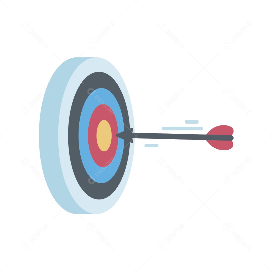 Conceito de Metas Empresariais Ilustração Vetor EPS