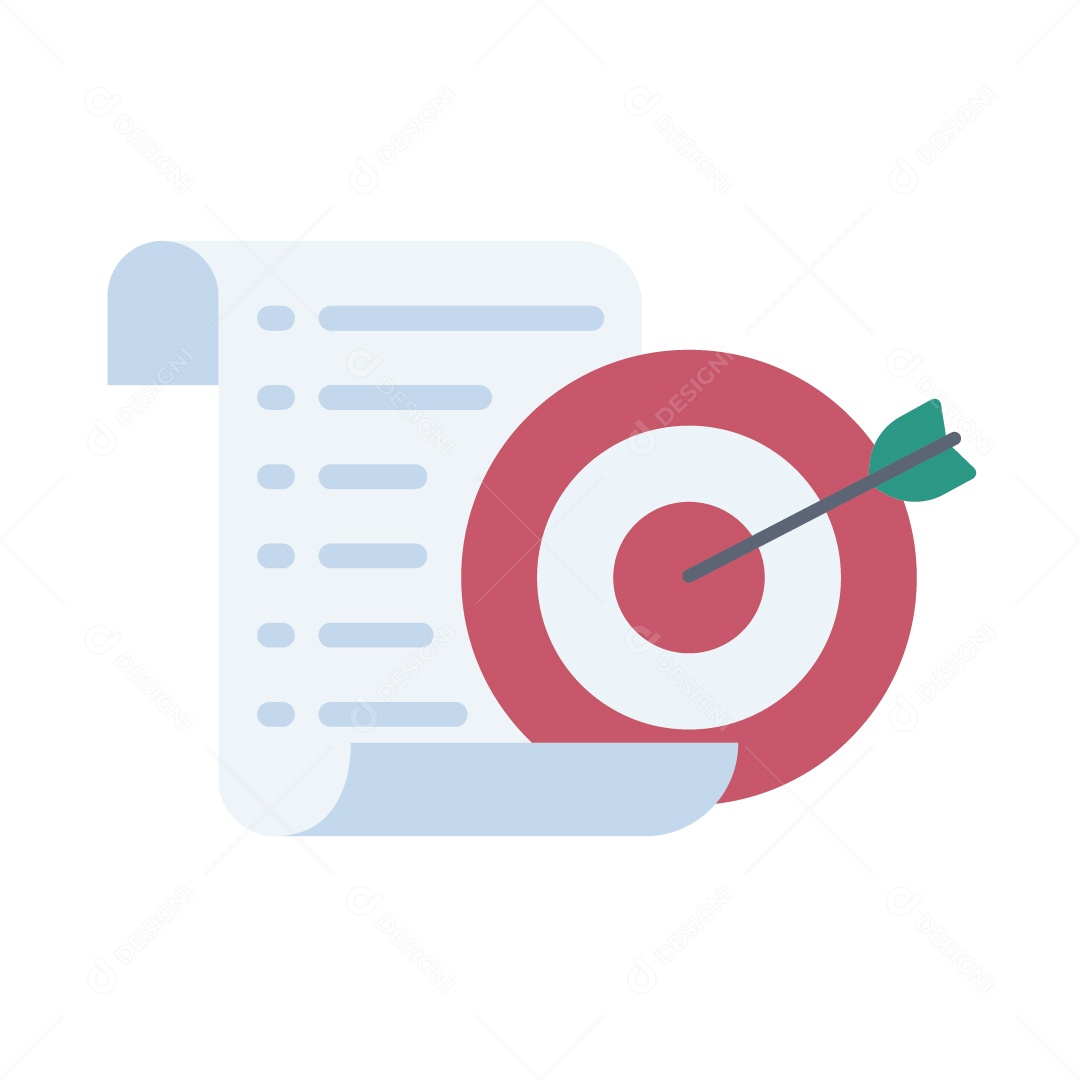 Conceito de Alvo Financeiro Ilustração Vetor EPS